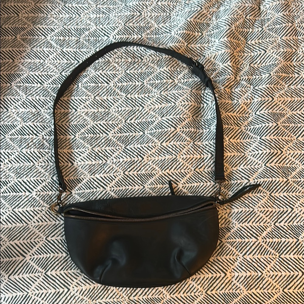 Able Black Crossbody Bag Sleek Design Adjustable Strap